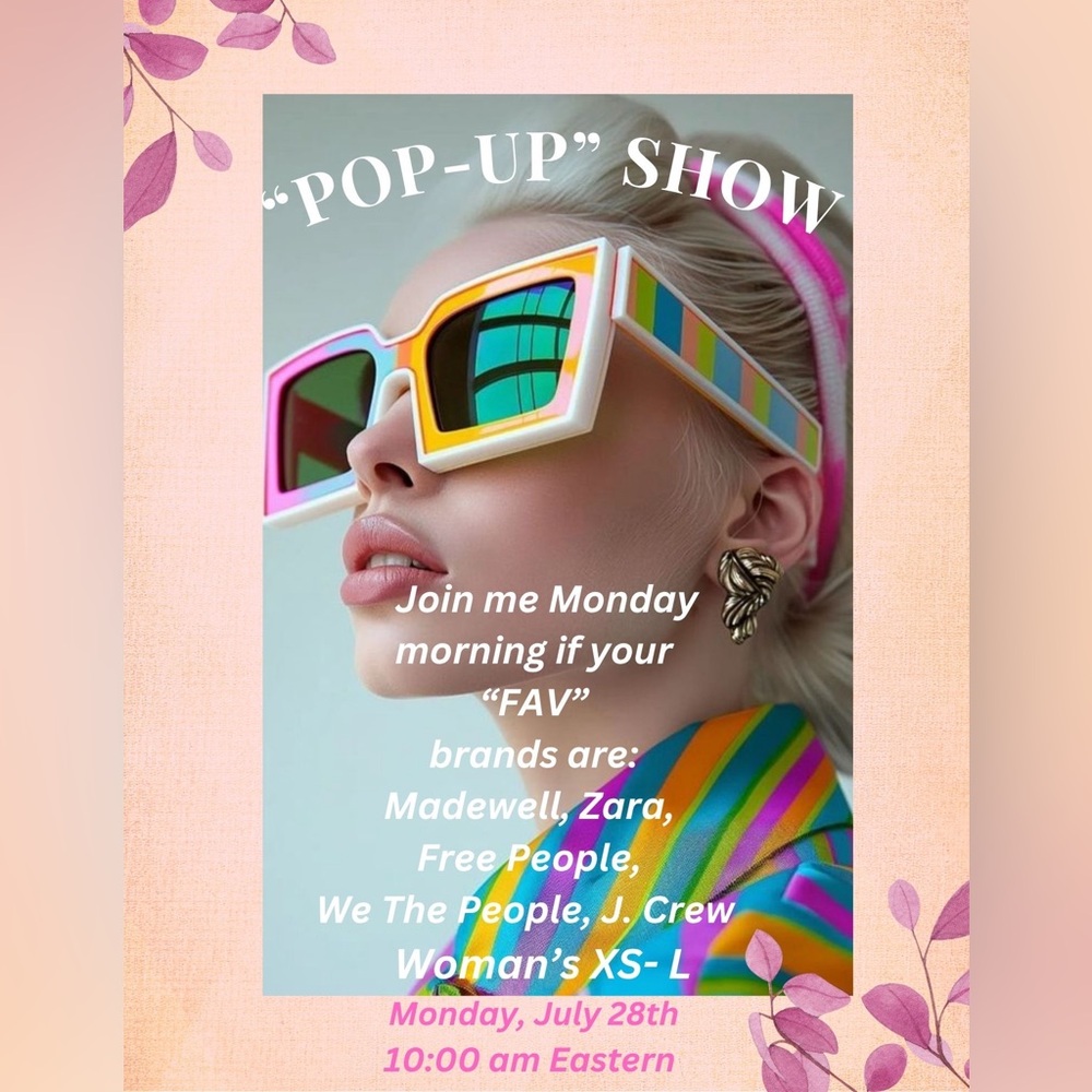 If you’re interested in brands listed on flyer join me this am for some deals!!